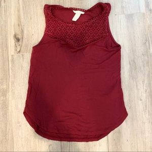 Maroon tank top